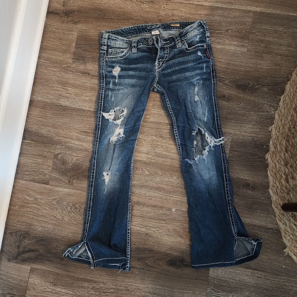 Womans Silver Jeans